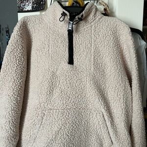 Pink Sherpa Quarter Zip